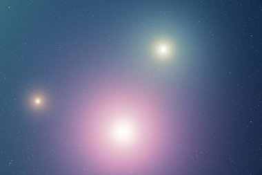 gece gökyüzü parlak parlayan Samanyolu, boşluk kavramı ile 