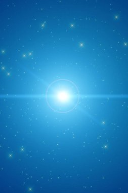 gece gökyüzü, uzay kavramı parlayan parlak yıldızlar dizini 
