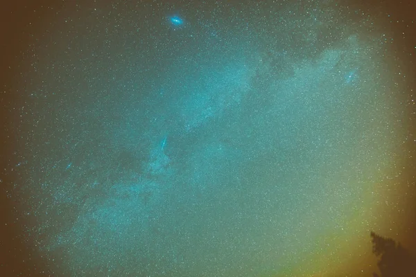 Milchstraßensterne Dunklen Himmel — Stockfoto