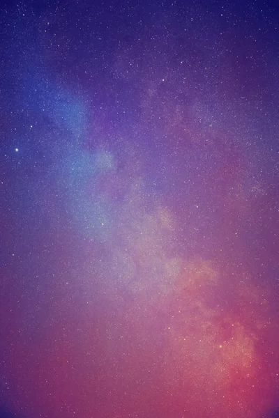 Ночное Небо Ярким Сияющим Млечным Путем Концепция Пространства — стоковое фото