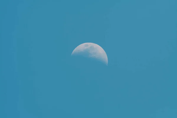 Вид Місяця Гори Вночі Або Ввечері — стокове фото