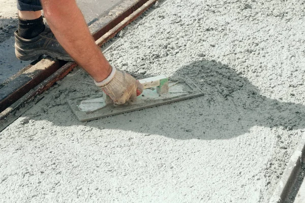 Detalles Del Trabajo Una Obra Construcción — Foto de Stock