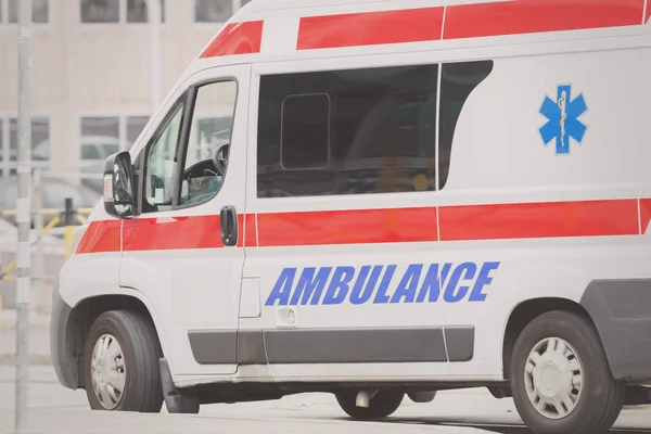 Ambulans Bil Informationsvyn — Stockfoto