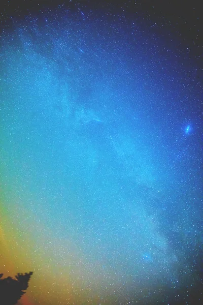 Calea Lactee Stele Cer Întunecat — Fotografie, imagine de stoc