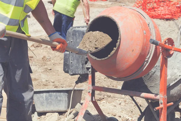 Detalles Del Trabajo Una Obra Construcción — Foto de Stock