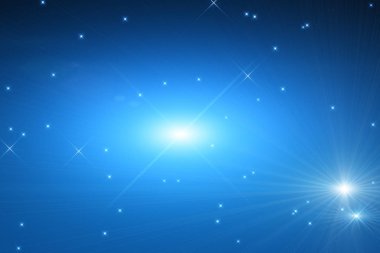 gece gökyüzü, uzay kavramı parlayan parlak yıldızlar dizini 