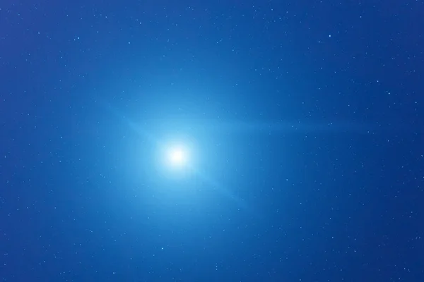 Яркие Звезды Сияющие Ночном Небе Космическая Концепция — стоковое фото