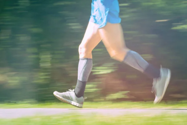 young jogging man outdoors