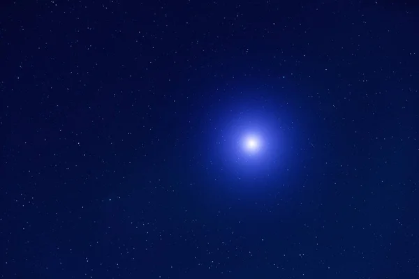 Estrellas Vía Láctea Fotografiadas Con Lente Ancha — Foto de Stock