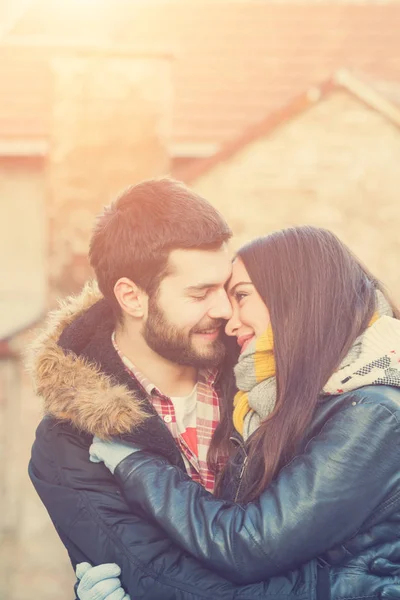 Süßes Nettes Paar Lovestory Konzept — Stockfoto