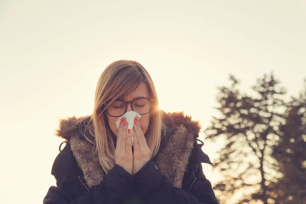 Alergi Musim Dan Masalah Kesehatan Isu — Stok Foto