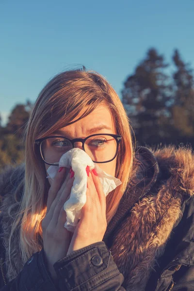 Alergias Estacionales Problemas Problemas Salud —  Fotos de Stock