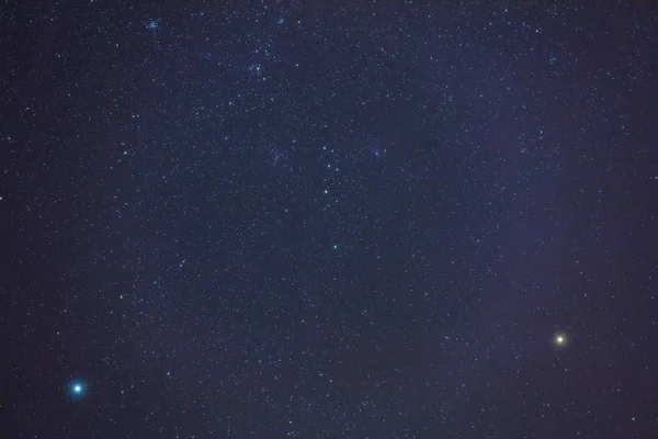 Estrellas Vía Láctea Fotografiadas Con Lente Gran Angular — Foto de Stock