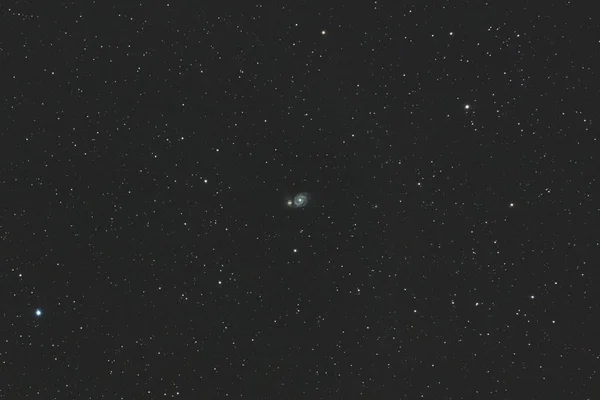 Galaxia Fotografiada Mediante Pequeño Telescopio — Foto de Stock