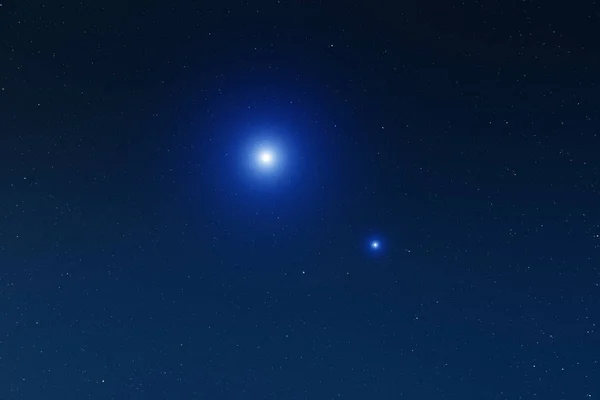 Estrellas Vía Láctea Fotografiadas Con Lente Gran Angular — Foto de Stock