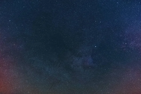 Leitosa Estrelas Fotografadas Com Lente Grande Ângulo Parte Constelação Swan — Fotografia de Stock