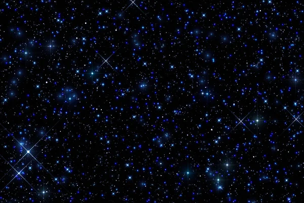 Leitosa Estrelas Céu Escuro — Fotografia de Stock