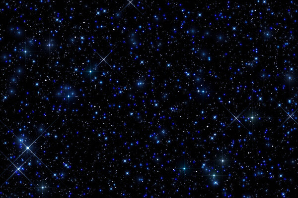 Milky way stars on a dark sky.