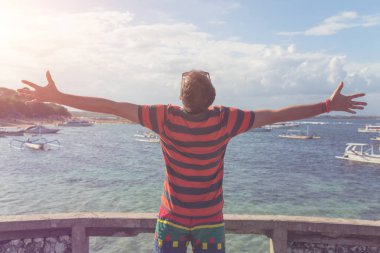 Ocean adlı bir tatil onun vaktinizi adam / deniz.