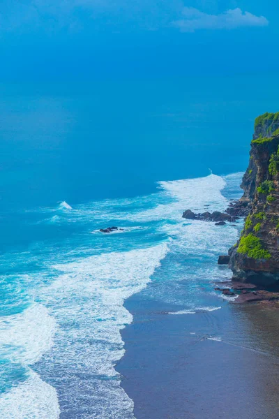 Óceán Trópusi Táj Uluwatu Temple Bali Indonézia — Stock Fotó