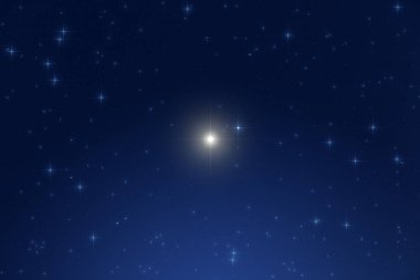 Samanyolu yıldız bir teleskopla fotoğraflandı. 2D render / illüstrasyon, benim astronomi çalışmaları.