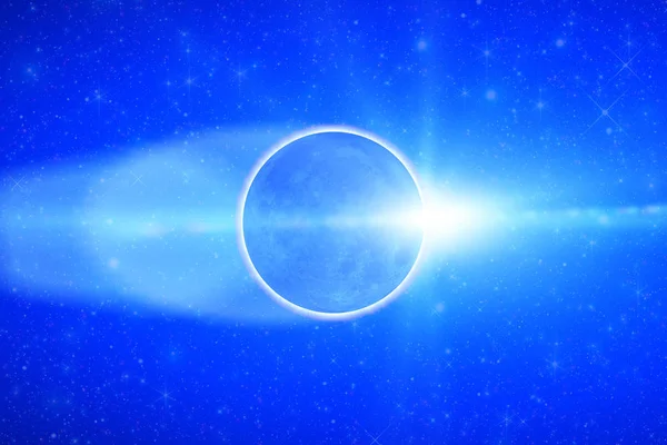 Затмение Солнца Рендер — стоковое фото