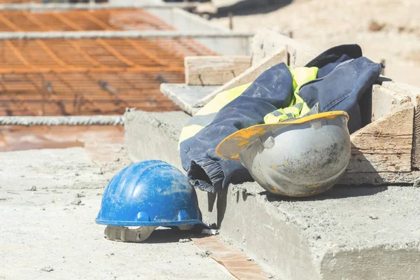 Abbigliamento Lavoro Protettivo Ordinario Operaio Edile — Foto Stock