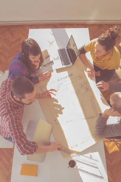 Grupo Jóvenes Arquitectos Soleada Oficina — Foto de Stock