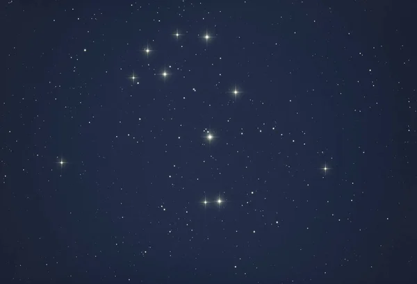 Ljusa Stjärnor Sett Från Jorden Fotograferas Genom Ett Teleskop Mitt — Stockfoto