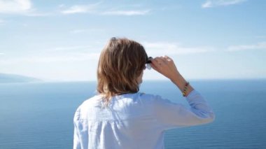 Kadın zevk zaman sahil