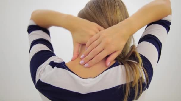 Problemas Cadera Espalda Columna Vertebral Edades Jóvenes — Vídeo de stock