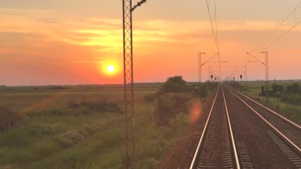 Voyage Train Vue Pittoresque Depuis Les Transports — Video