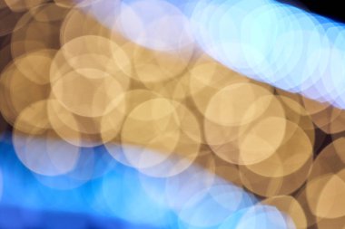 Desen bokeh ile ufuk / bulanık ışıklar ışıltı.