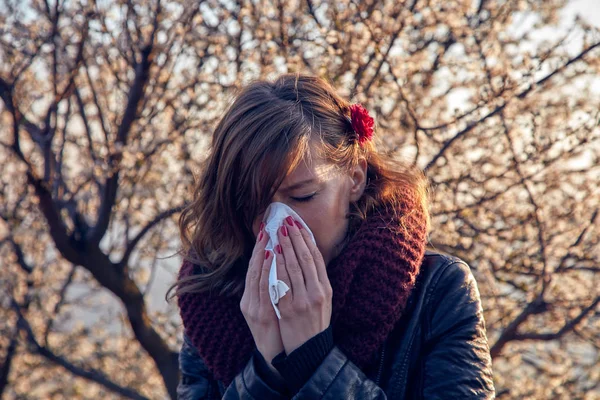 Sezónní alergie a zdravotní problémy / otázky. — Stock fotografie