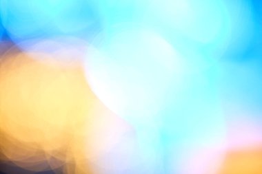 Desen bokeh ile ufuk / bulanık ışıklar ışıltı.