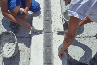 İnşaat işçisi için ağır bir iş..