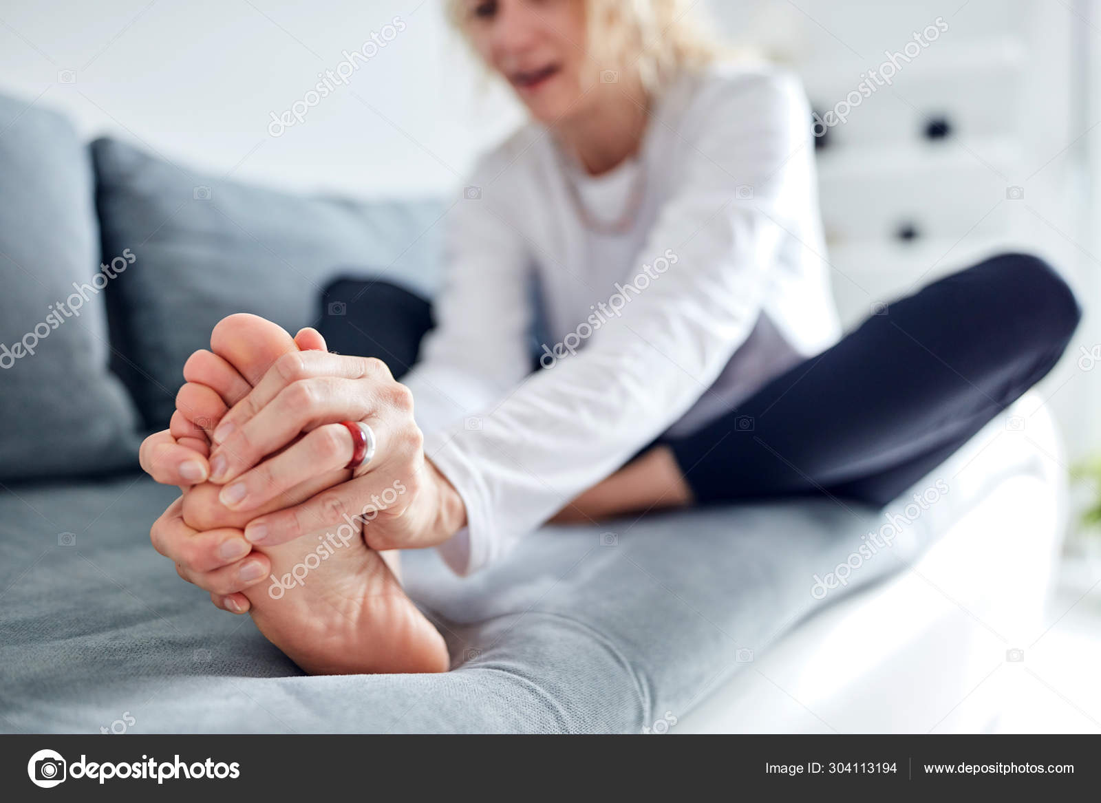 Problems with feet, joints, legs and ankles. Stock Photo by ©milangucci