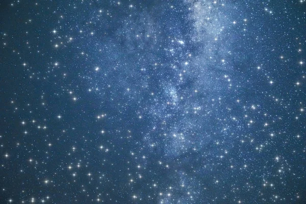 Estrelas da Via Láctea fotografadas com telescópio astronômico. O meu último — Fotografia de Stock