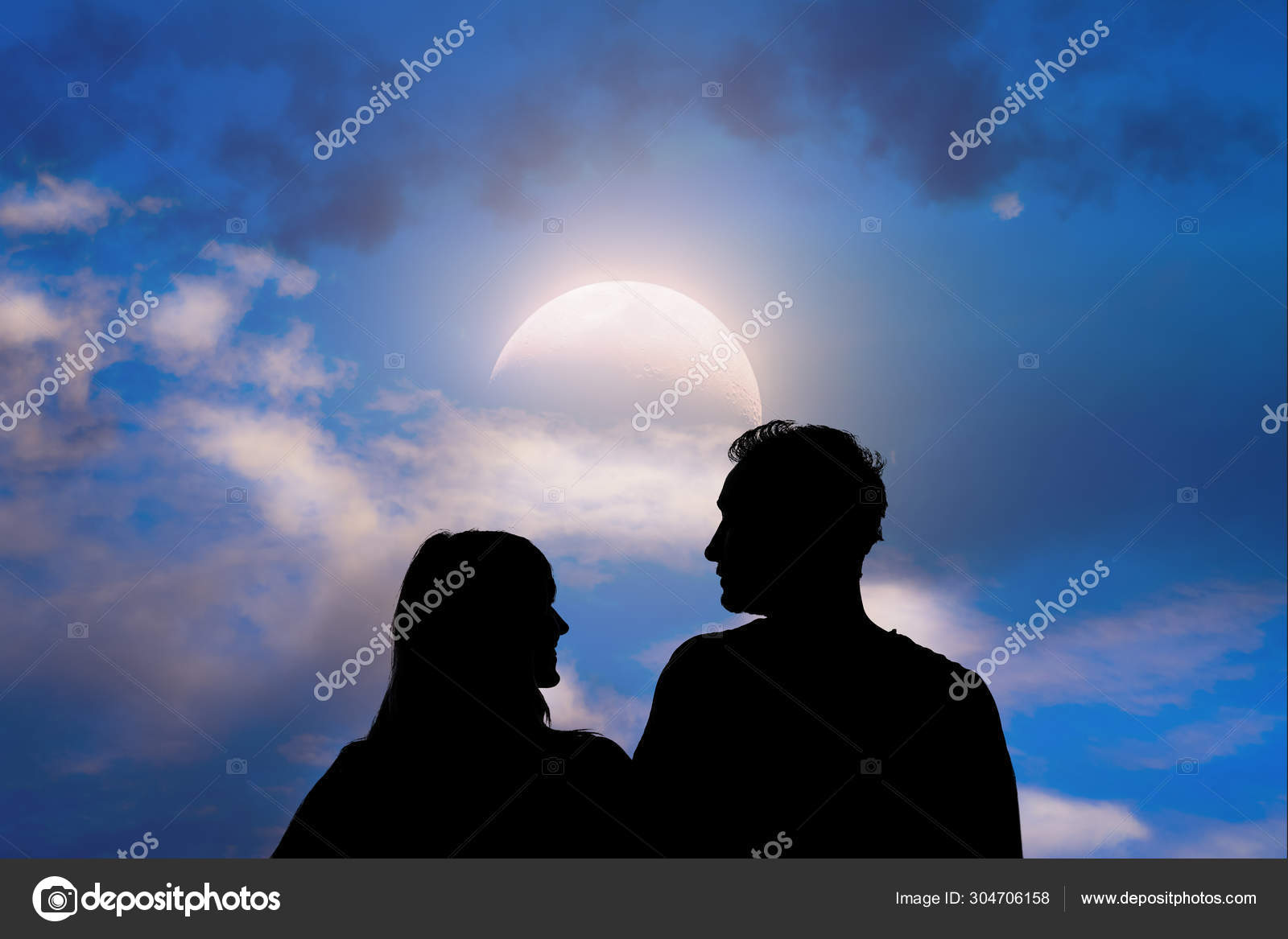 Couple Under The Moonlight My Astronomy Work Stock Photo Image By C Milangucci Couple Under The Moonlight My Astronomy Work Stock Photo Image By C Milangucci