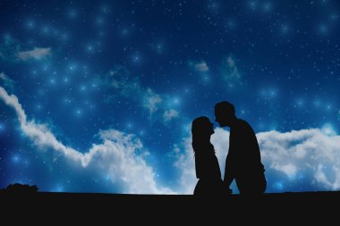 Çift Samanyolu yıldızların altında. Benim astronomi çalışmaları.