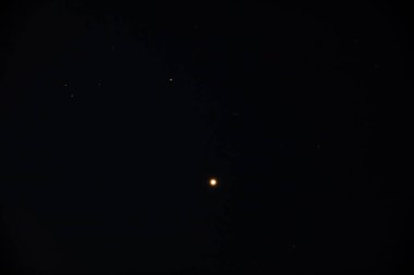 Samanyolu yıldızları astronomik teleskopla fotoğraflandı. Astronomi çalışmalarım.