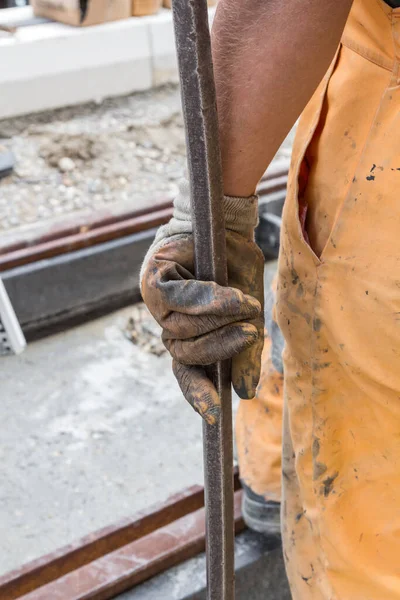 Trabajo Pesado Para Trabajador Construcción Sitio — Foto de Stock