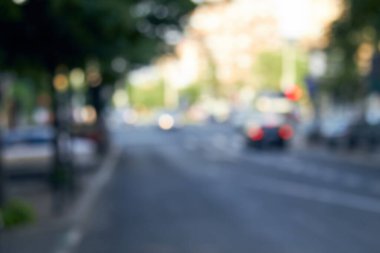 Özgeçmiş için uygun odaksız şehir ortamı.