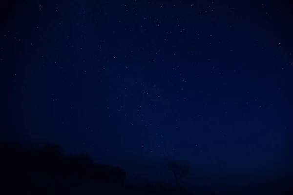 Southern Hemisphere Night Sky Photographed Long Exposure — Stock Photo, Image