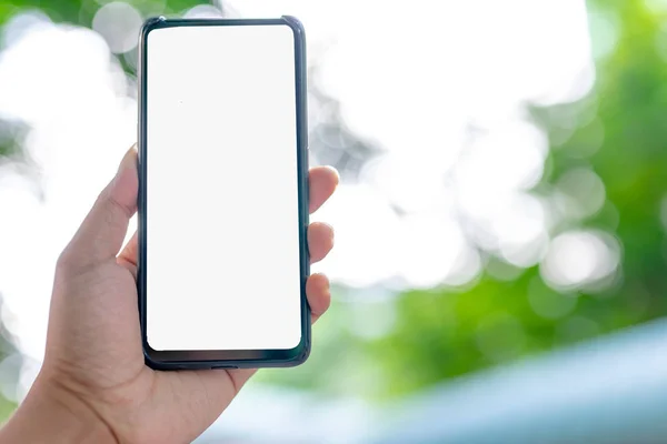 El görüntüleri, akıllı telefonlar, beyaz arka plan ekranları ve bokeh arka planlar.