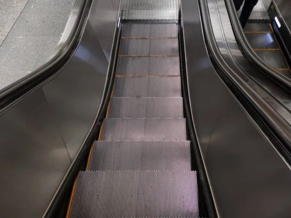 Escalator Sur Entrée Sortie Métro — Photo