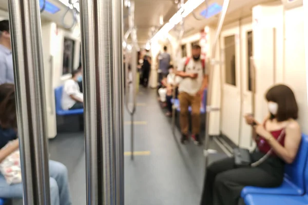 Imagem Pessoas Foco Suave Metrô — Fotografia de Stock