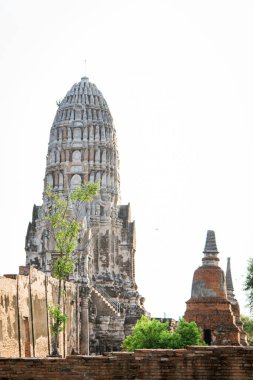 Ayutthaya 'daki ünlü eski tapınağın mimarisi, Phra Nakhon Si Ayutthaya Tarihi Parkı, Ayutthaya Eyaleti, Tayland