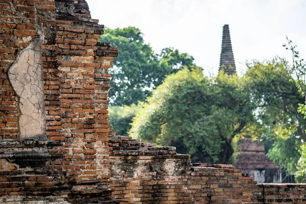 Architectuur Van Beroemde Oude Tempel Ayutthaya Tempel Phra Nakhon Ayutthaya — Stockfoto