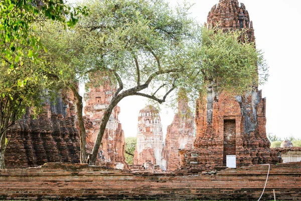 Arquitetura Famoso Templo Antigo Ayutthaya Templo Phra Nakhon Ayutthaya Parque — Fotografia de Stock